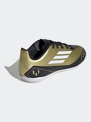 adidas Gold/White Kids F50 Club Messi Indoor Boots - Image 4 of 9