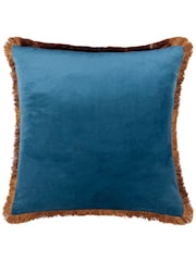Wylder Navy Woodlands Floral Jacquard Cushion - Image 3 of 5