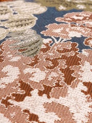 Wylder Navy Woodlands Floral Jacquard Cushion - Image 5 of 5