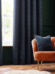 Riva Paoletti Navy Galaxy Chenille Piped Cushion - Image 1 of 5