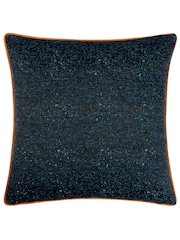 Riva Paoletti Navy Galaxy Chenille Piped Cushion - Image 2 of 5