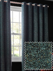 Riva Paoletti Galaxy Chenille Eyelet Curtains - 圖片 2，共 5