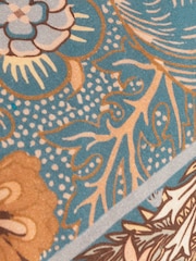 Wylder Blue Bolais Square Floral Tasselled 100% Cotton Cushion - Image 7 of 7