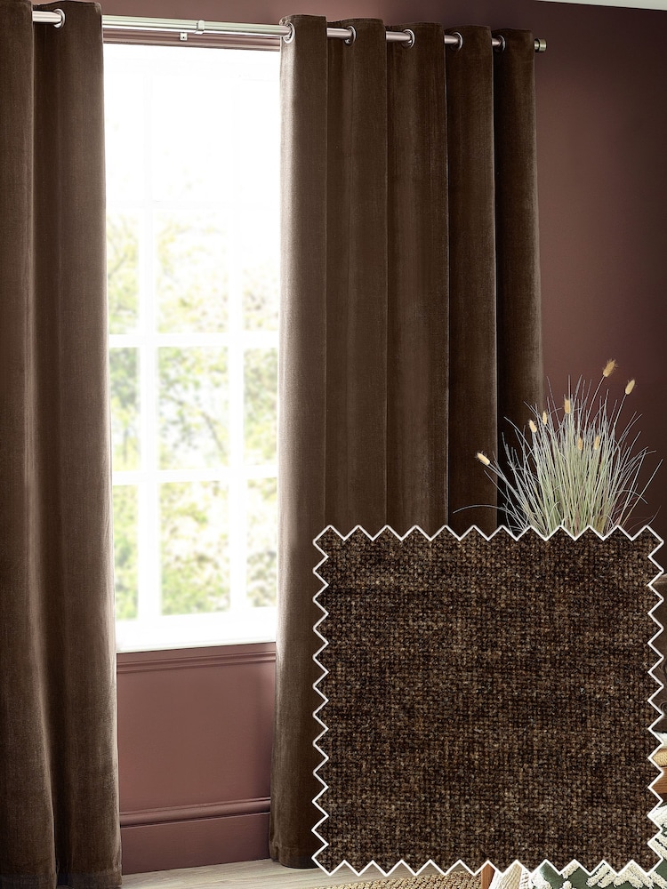 Yard Heavy Chenille Velvet Room Darkening Rengasverhot - Kuva 2 / 5