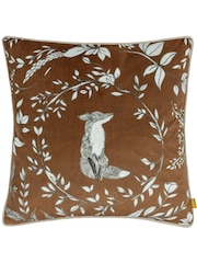Furn Amber Buckthorn Fox Velvet Piped Cushion - Image 3 of 6