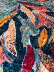 Wylder Multicolour Hebonne Velvet Piped 100% Cotton Cushion - Image 5 of 7