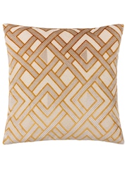 Riva Paoletti 50 x 50cm Henley Geometric Velvet Jacquard Cushion - صورة 1 من 5