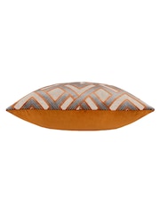 Riva Paoletti 50 x 50cm Henley Geometric Velvet Jacquard Cushion - Imagem 3 de 5