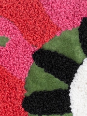 Furn Multicolour Poppy Embroidered 100% Cotton Cushion - Image 6 of 6