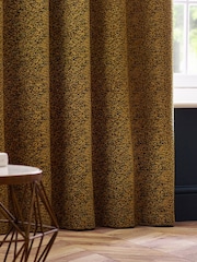 Riva Paoletti Gold Galaxy Chenille Eyelet Curtains - Image 4 of 5
