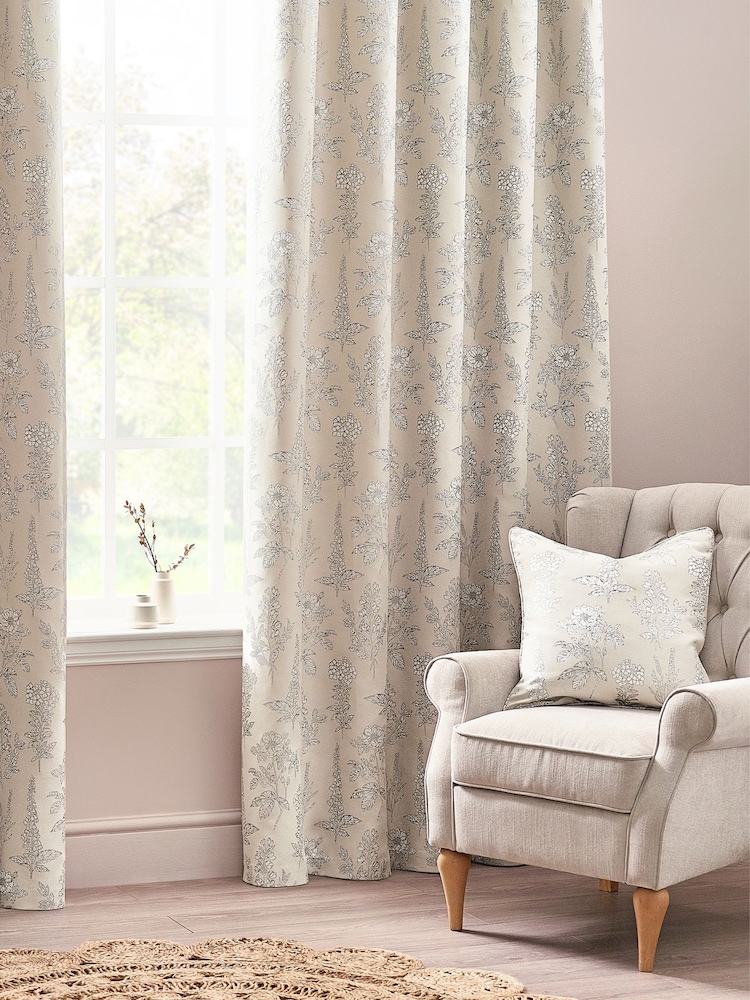 Wylder Natural Sophia Floral Jacquard Cushion - Image 1 of 4