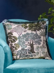 Wylder Green Woodlands Floral Jacquard Cushion - Image 1 of 5