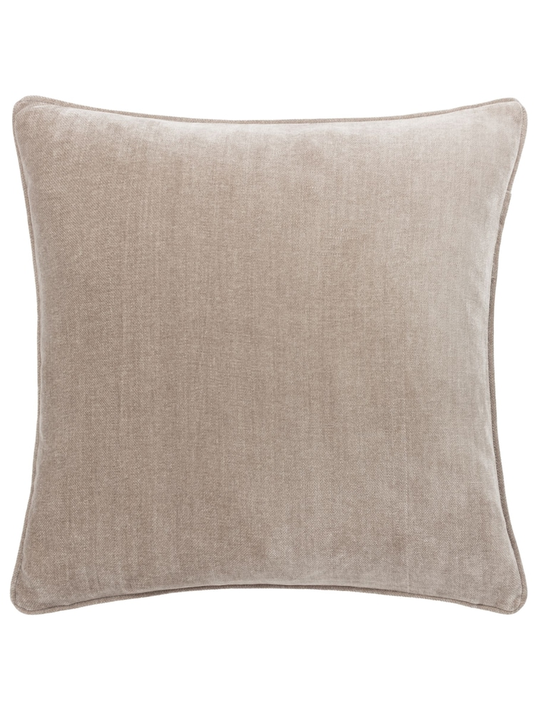 Yard 50 x 50cm Heavy Chenille Velvet Piped Feather Filled Cushion - Изображение 1 из 4