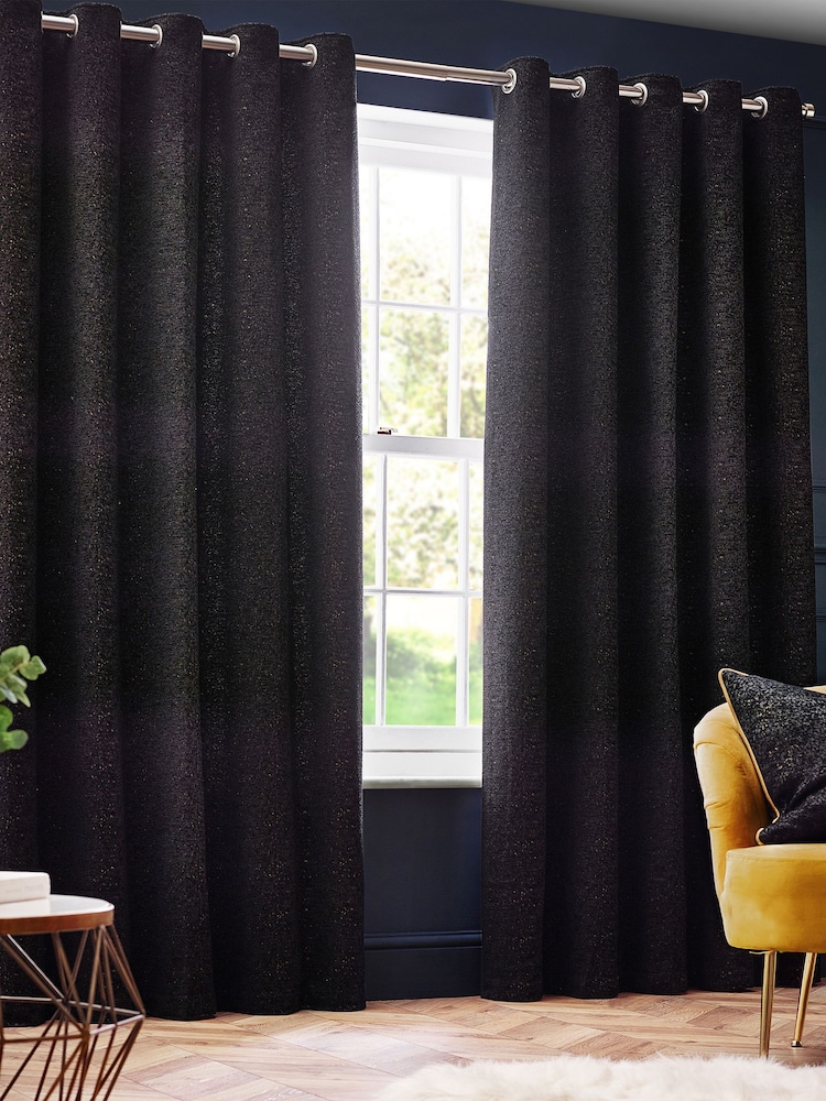 Riva Paoletti Galaxy Chenille Eyelet Curtains - 圖片 2，共 5