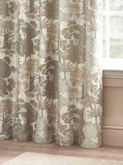 Wylder Natural Woodlands Floral Jacquard Eyelet Curtains - Image 3 of 5