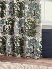 Wylder Green Woodlands Floral Jacquard Eyelet Curtains - Image 3 of 5