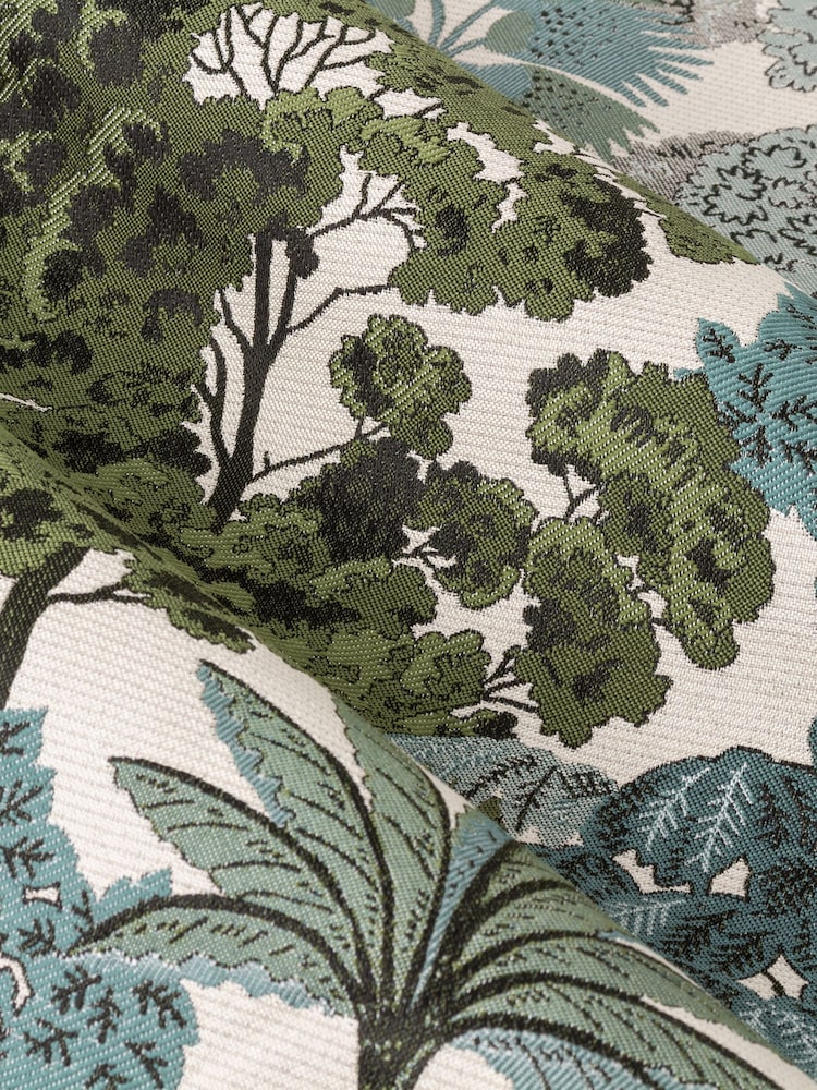 Wylder Green Woodlands Floral Jacquard Eyelet Curtains - Image 4 of 4