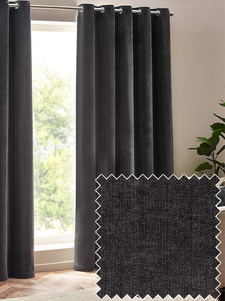 Yard Heavy Chenille Velvet Room Darkening Rengasverhot - Kuva 2 / 5