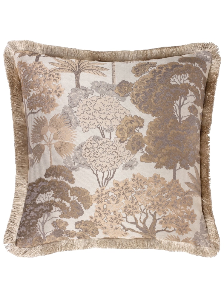 Wylder Natural Woodlands Floral Jacquard Cushion - Image 2 of 5