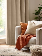 Yard 50 x 50cm Heavy Chenille Velvet Piped Feather Filled Cushion - Изображение 4 из 4