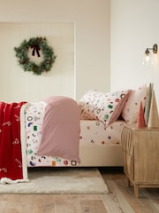 Brushed 100% Cotton Christmas Duvet Cover and Pillowcase Set - Изображение 3 из 8