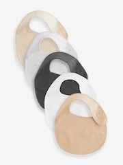 Neutral Baby 100% Cotton Bibs 5 Pack - Image 1 of 8