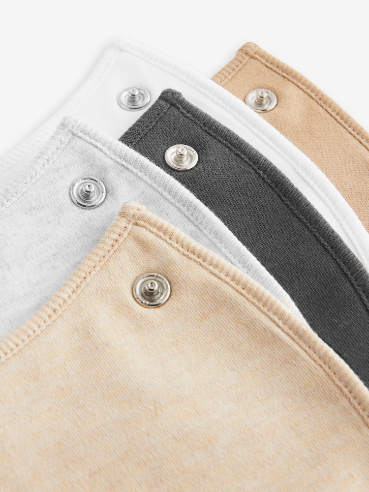 Neutral Baby 100% Cotton Bibs 5 Pack - Image 8 of 8