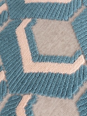 Riva Paoletti Smoke/Rose 45 x 45cm Ledbury Velvet Jacquard Cushion - Image 5 of 5