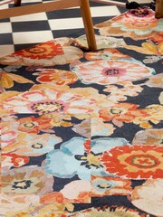 Wylder Tropics Multicolour Florage Floral Tasselled Indoor 100% Cotton Rug - Image 2 of 5