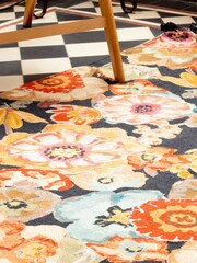 Wylder Tropics Multicolour Florage Floral Tasselled Indoor 100% Cotton Rug - Image 3 of 5