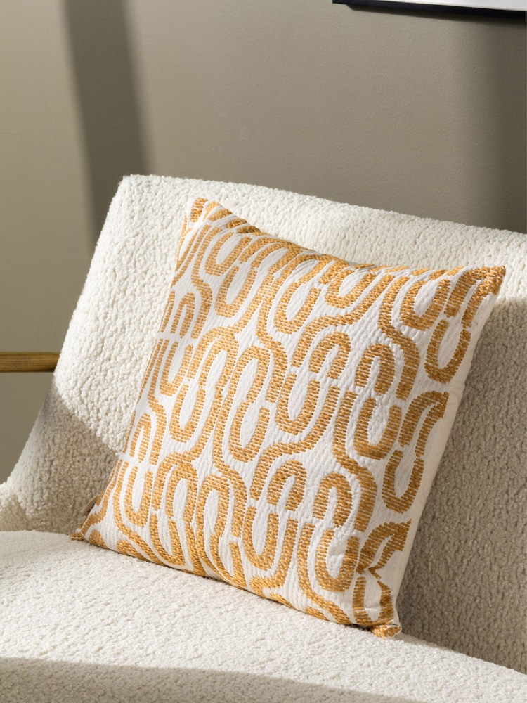HÖEM Chai Ibizia Abstract Woven 100% Cotton Cushion - Image 1 of 6 HÖEM Chai Ibizia Abstract Woven 100% Cotton Cushion - Image 1 of 6