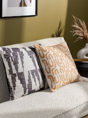 HÖEM Chai Ibizia Abstract Woven 100% Cotton Cushion - Image 2 of 6