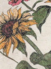 Wylder Multicolour Wallflower Floral 100% Cotton Cushion - Image 4 of 4