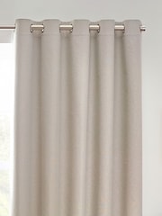 furn. Linen Dawn 100% Blackout Thermal Eyelet Curtains - Image 4 of 5