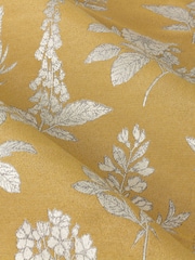 Wylder Gold Sophia Floral Jacquard Eyelet Curtains - Image 5 of 5
