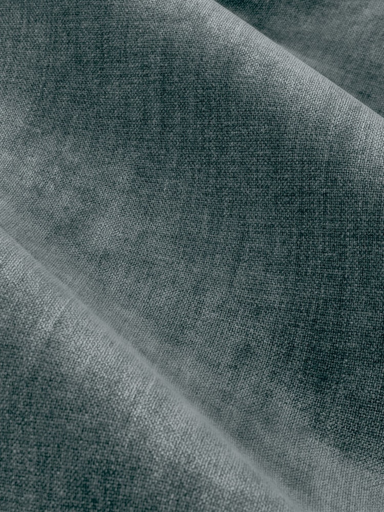 Yard Marine Blue Heavy Chenille Lined Eyelet Curtains - Image 4 of 4