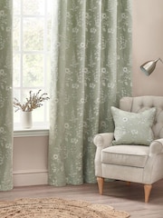 Wylder Sage Sophia Floral Jacquard Cushion - Image 1 of 4
