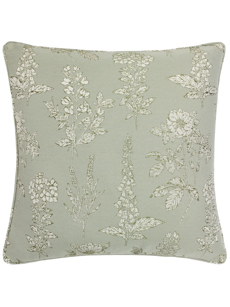 Wylder Sage Sophia Floral Jacquard Cushion - Image 2 of 4