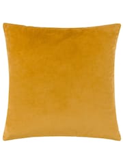Riva Paoletti Gold 45 x 45cm Ledbury Velvet Jacquard Cushion - Image 3 of 6
