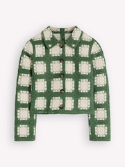 Boden Cream Crochet Jacket - Image 1 of 2