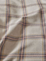 karirast; s karirastim vzorcem Collection Luxe Brushed 100% Cotton prešito pregrinjalo and Pillowcase Set - Slika 3 iz 4