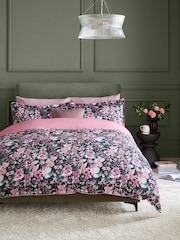 200 Thread Count 100% Egyptian Cotton Sateen Bold Floral Duvet Cover and Pillowcase Set - Imagem 2 de 5