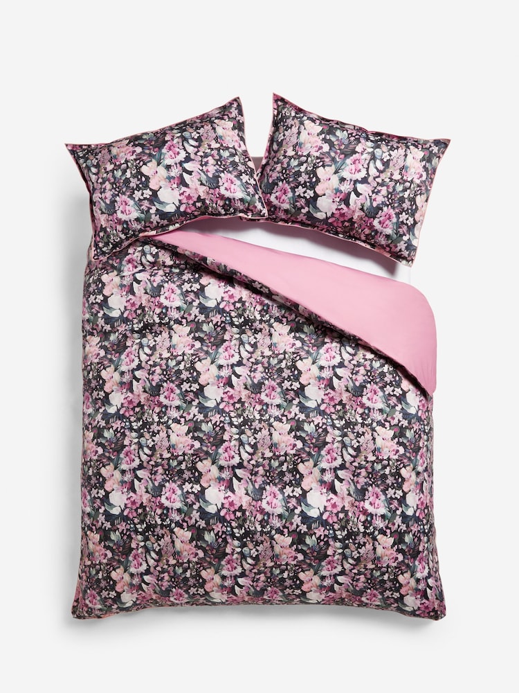 200 Thread Count 100% Egyptian Cotton Sateen Bold Floral Duvet Cover and Pillowcase Set - Imagem 5 de 5