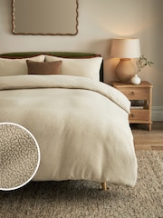 Stone Borg Fleece Duvet Cover and Pillowcase Set - Image 1 of 6
