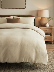 Stone Borg Fleece Duvet Cover and Pillowcase Set - Image 3 of 6