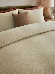 Stone Borg Fleece Duvet Cover and Pillowcase Set - Image 4 of 6