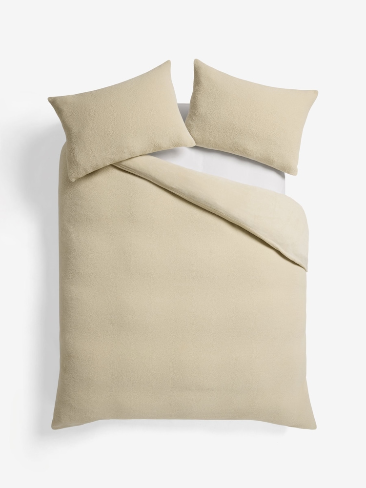 Stone Borg Fleece Duvet Cover and Pillowcase Set - Image 6 of 6