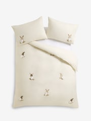 Natural Tufted Christmas Gonks Duvet Cover and Pillowcase Set - Image 4 of 4
