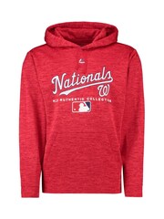 Fanatics Red MLB Washington Nationals Majestic Authentic Collection Team Drive Ultra Streak Hoodie - Image 1 of 3