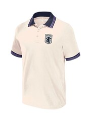 Fanatics Natural Aston Villa Fundamentals 100% Cotton Tipped Polo Shirt - Image 2 of 3